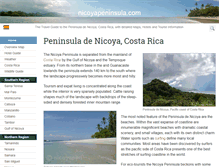 Tablet Screenshot of nicoyapeninsula.com